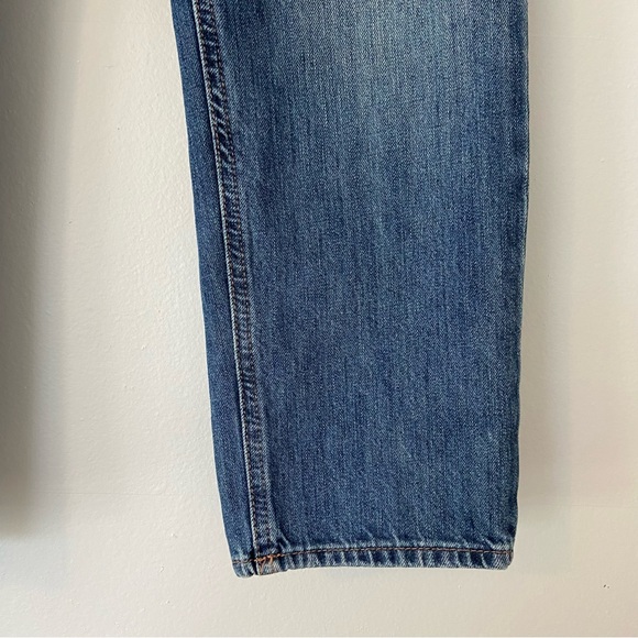 GAP Relaxed Ankle Denim Overalls Medium Indigo - Picture 13 of 16